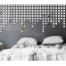200 Dots, mirror stickers for wall, acrylic mirror wall decor sticker, mirror stickers for wall, acrylic mirror wall decor sticker, wall mirror stickers, Acrylic Stickers, Wall Stickers for Hall Room, Bed Room, Kitchen. (Silver)